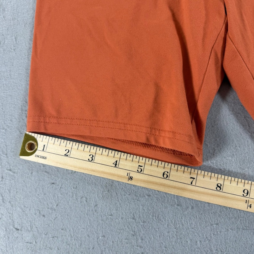 Wild Fable Crossover V-Waist Biker Shorts Womens Medium Rust Orange - Picture 4 of 6